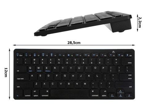Klawiatura bezprzewodowa bluetooth do pc ipad mac mała slim niskoprofilowa Klawiatura bezprzewodowa bluetooth do pc ipad mac mała slim niskoprofilowa