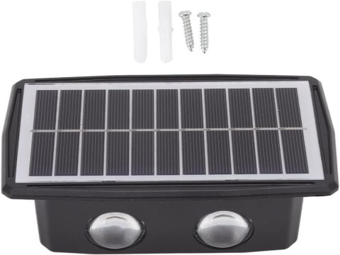 Lampa elewacyjna solarna led z czujnikiem zmierzchu naścienna kinkiet Lampa elewacyjna solarna led z czujnikiem zmierzchu naścienna kinkiet