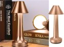 Lampka nocna stołowa do sypialni dotykowa lampa 3 stopniowa bezprzewodowa