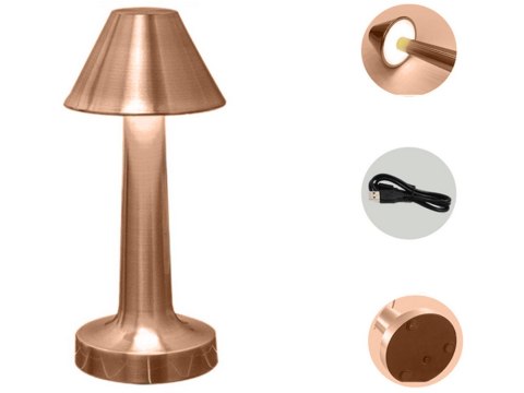 Lampka nocna stołowa do sypialni dotykowa lampa 3 stopniowa bezprzewodowa Lampka nocna stołowa do sypialni dotykowa lampa 3 stopniowa bezprzewodowa