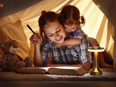 Lampka nocna stołowa dotykowa lampa 3 stopniowa do sypialni bezprzewodowa Lampka nocna stołowa dotykowa lampa 3 stopniowa do sypialni bezprzewodowa