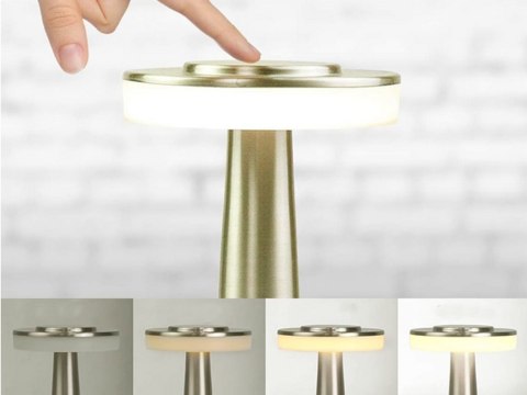 Lampka nocna stołowa dotykowa lampa 3 stopniowa do sypialni bezprzewodowa Lampka nocna stołowa dotykowa lampa 3 stopniowa do sypialni bezprzewodowa