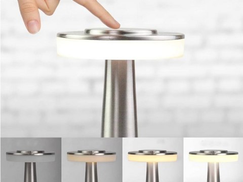 Lampka nocna stołowa dotykowa lampa 3 stopniowa do sypialni bezprzewodowa Lampka nocna stołowa dotykowa lampa 3 stopniowa do sypialni bezprzewodowa
