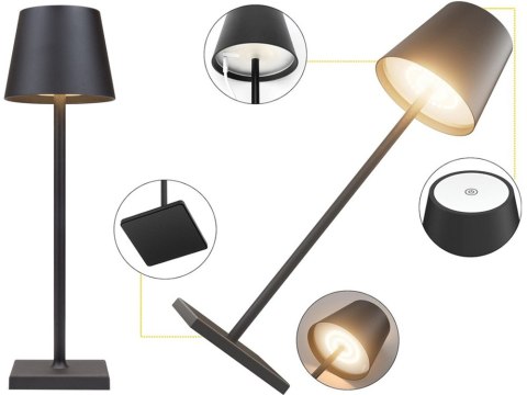 Lampka nocna stołowa dotykowa lampa 3 stopniowa wysoka bezprzewodowa usb Lampka nocna stołowa dotykowa lampa 3 stopniowa wysoka bezprzewodowa usb