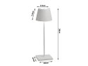 Lampka nocna stołowa dotykowa lampa 3 stopniowa wysoka bezprzewodowa usb