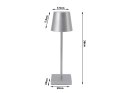 Lampka nocna stołowa dotykowa lampa 3 stopniowa wysoka bezprzewodowa usb