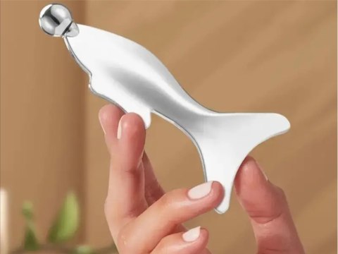 Masażer metalowy płytka do masażu kulkowy kulka do ciała zimny nierdzewny Masażer metalowy płytka do masażu kulkowy kulka do ciała zimny nierdzewny