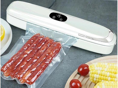 Zgrzewarka próżniowa do pakowarka do folii żywności jedzenia + worki 5szt Zgrzewarka próżniowa do pakowarka do folii żywności jedzenia + worki 5szt
