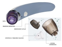 Aspirator do nosa elektryczny odciągacz kataru dla dzieci regulacja filtr