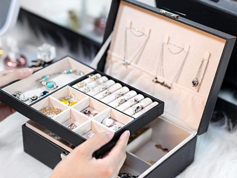 Szkatułka organizer kasetka kuferek na biżuterię elegancka kluczyk pudełko Szkatułka organizer kasetka kuferek na biżuterię elegancka kluczyk pudełko