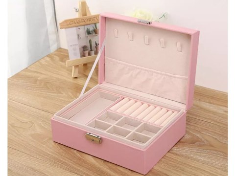 Szkatułka organizer kasetka kuferek na biżuterię elegancka kluczyk pudełko Szkatułka organizer kasetka kuferek na biżuterię elegancka kluczyk pudełko