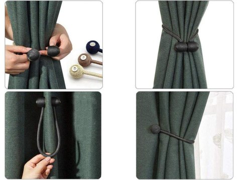 Klamry ozdobne spinki upięcia do zasłon firan na mocny magnes magnetyczne Klamry ozdobne spinki upięcia do zasłon firan na mocny magnes magnetyczne