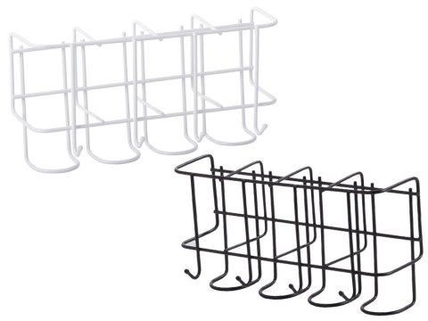 Metalowy uchwyt stojak na 4 parasolki z 4 haczykami organizer metalowy Metalowy uchwyt stojak na 4 parasolki z 4 haczykami organizer metalowy