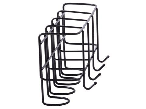 Metalowy uchwyt stojak na 4 parasolki z 4 haczykami organizer metalowy Metalowy uchwyt stojak na 4 parasolki z 4 haczykami organizer metalowy