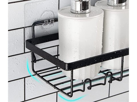 Półka łazienkowa do łazenki pod prysznic prysznicowa loft wisząca 4x haczyk Półka łazienkowa do łazenki pod prysznic prysznicowa loft wisząca 4x haczyk