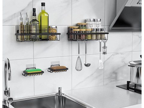 Półka łazienkowa do łazenki pod prysznic prysznicowa loft wisząca 4x haczyk Półka łazienkowa do łazenki pod prysznic prysznicowa loft wisząca 4x haczyk
