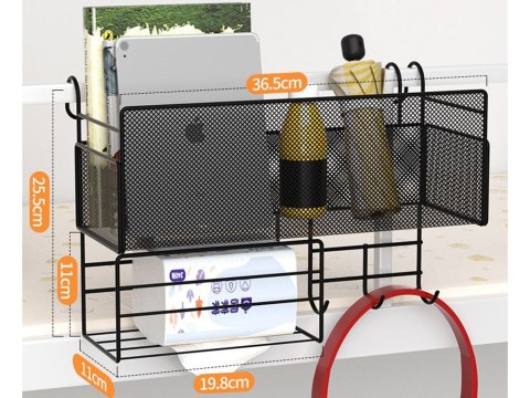 Półka organizer kuchenny pojemnik wiszący loft wisząca 3 x haczyki uchwyty Półka organizer kuchenny pojemnik wiszący loft wisząca 3 x haczyki uchwyty