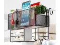 Półka organizer kuchenny pojemnik wiszący loft wisząca 3 x haczyki uchwyty