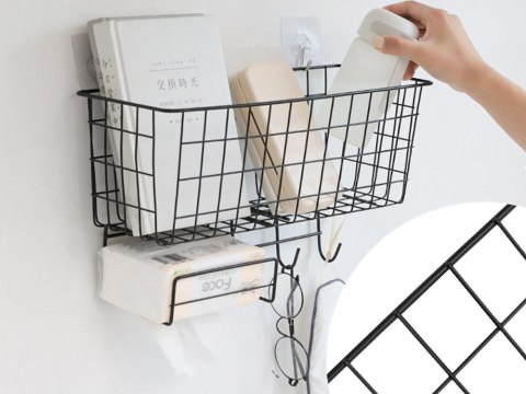 Półka organizer kuchenny pojemnik wiszący loft wisząca 3 x haczyki uchwyty Półka organizer kuchenny pojemnik wiszący loft wisząca 3 x haczyki uchwyty