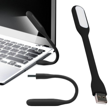Lampka silikonowa elastyczna usb do laptopa notebooka komputera 6 led mocna Lampka silikonowa elastyczna usb do laptopa notebooka komputera 6 led mocna