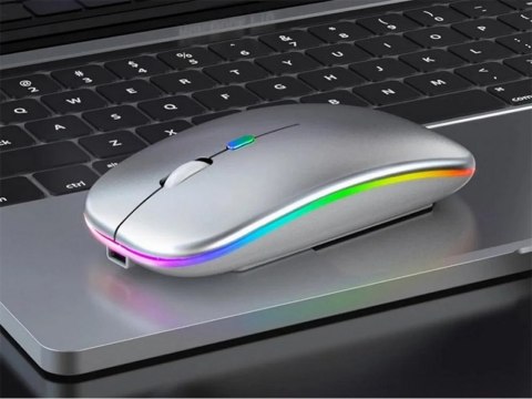 Mysz myszka optyczna bezprzewodowa slim 2,4 ghz bluetooth do laptopa pc Mysz myszka optyczna bezprzewodowa slim 2,4 ghz bluetooth do laptopa pc