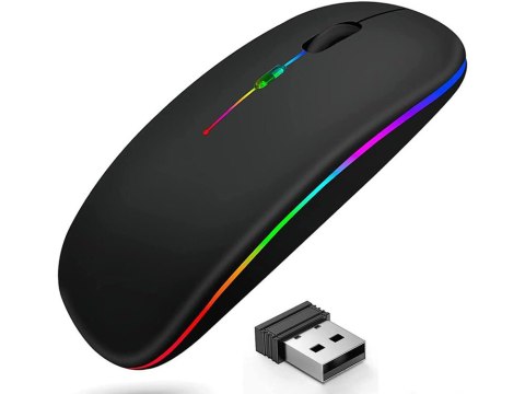 Mysz myszka optyczna bezprzewodowa slim 2,4 ghz bluetooth do laptopa pc Mysz myszka optyczna bezprzewodowa slim 2,4 ghz bluetooth do laptopa pc