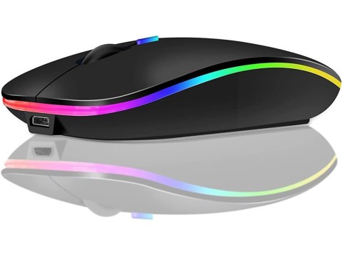 Mysz myszka optyczna bezprzewodowa slim 2,4 ghz bluetooth do laptopa pc Mysz myszka optyczna bezprzewodowa slim 2,4 ghz bluetooth do laptopa pc