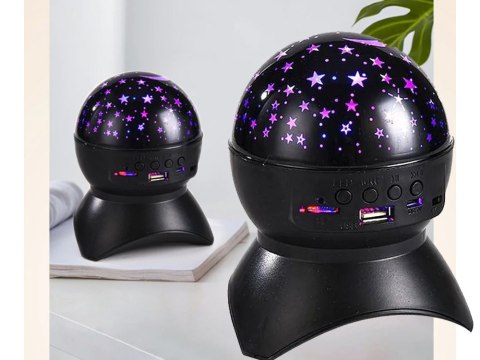 Projektor gwiazd lampka nocna nieba star led głośnik bluetooth usb rzutnik Projektor gwiazd lampka nocna nieba star led głośnik bluetooth usb rzutnik