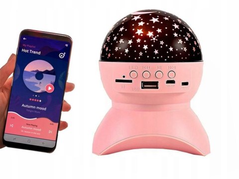 Projektor gwiazd lampka nocna nieba star led głośnik bluetooth usb rzutnik Projektor gwiazd lampka nocna nieba star led głośnik bluetooth usb rzutnik
