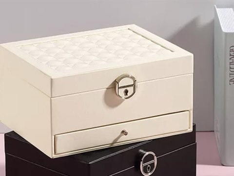 Szkatułka na biżuterię organizer pudełko lustro kuferek etui pojemny box Szkatułka na biżuterię organizer pudełko lustro kuferek etui pojemny box