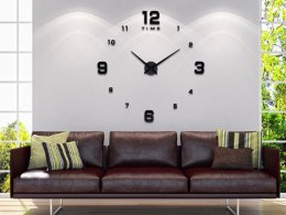 Zegar ścienny 3d naklejany na ścianę xxl duży 130 cm przyklejany cichy