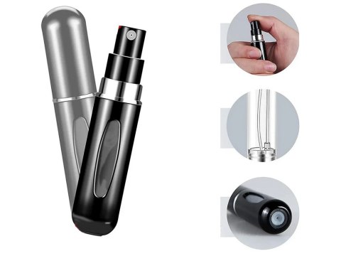 Atomizer podróżny z rozpylaczem do perfum flakon 5ml dozownik na perfumy Atomizer podróżny z rozpylaczem do perfum flakon 5ml dozownik na perfumy