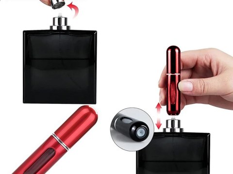 Atomizer podróżny z rozpylaczem do perfum flakon 5ml dozownik na perfumy Atomizer podróżny z rozpylaczem do perfum flakon 5ml dozownik na perfumy