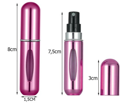 Atomizer podróżny z rozpylaczem do perfum flakon 5ml dozownik na perfumy Atomizer podróżny z rozpylaczem do perfum flakon 5ml dozownik na perfumy