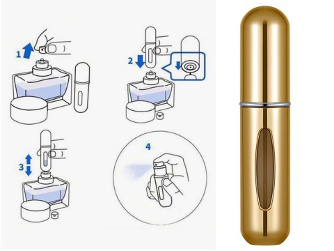 Atomizer podróżny z rozpylaczem do perfum flakon 5ml dozownik na perfumy Atomizer podróżny z rozpylaczem do perfum flakon 5ml dozownik na perfumy