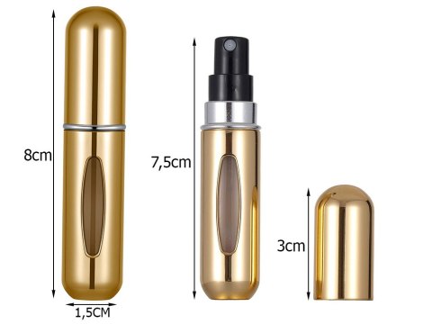 Atomizer podróżny z rozpylaczem do perfum flakon 5ml dozownik na perfumy Atomizer podróżny z rozpylaczem do perfum flakon 5ml dozownik na perfumy