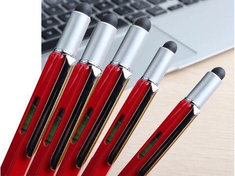 Długopis wielofunkcyjny śrubokręt multitool 6w1 miarka poziomica klips Długopis wielofunkcyjny śrubokręt multitool 6w1 miarka poziomica klips