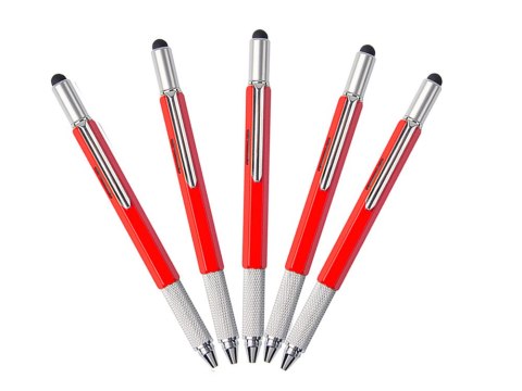 Długopis wielofunkcyjny śrubokręt multitool 6w1 miarka poziomica klips Długopis wielofunkcyjny śrubokręt multitool 6w1 miarka poziomica klips