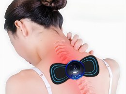 Elektrostymulator mięśni brzucha szyi karku mini masażer ems 19 poziomów