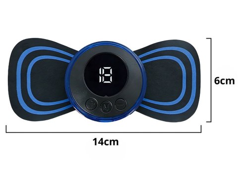 Elektrostymulator mięśni brzucha szyi karku mini masażer ems 19 poziomów Elektrostymulator mięśni brzucha szyi karku mini masażer ems 19 poziomów