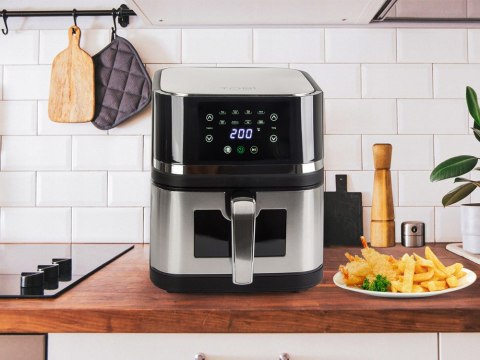 Frytkownica beztłuszczowa frytownica air fryer duża do pieczenia 2400w 10l Frytkownica beztłuszczowa frytownica air fryer duża do pieczenia 2400w 10l