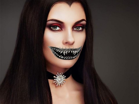 Tatuaż halloween sztuczny zęby realistyczny zmywalny tymczasowy przebranie Tatuaż halloween sztuczny zęby realistyczny zmywalny tymczasowy przebranie