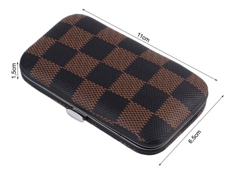Zestaw do paznokci przybornik manicure pedicure etui cążki 7 elementów Zestaw do paznokci przybornik manicure pedicure etui cążki 7 elementów