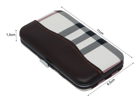 Zestaw do paznokci przybornik manicure pedicure etui cążki 7 elementów Zestaw do paznokci przybornik manicure pedicure etui cążki 7 elementów