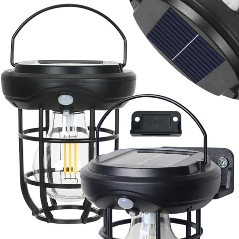Lampa solarna z czujnikiem zmierzchu ruchu 3 tryby 3 led 1800lm wodoodporna Lampa solarna z czujnikiem zmierzchu ruchu 3 tryby 3 led 1800lm wodoodporna