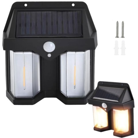 Lampa solarna z czujnikiem zmierzchu ruchu 3 tryby wodoodporna 1200lm Lampa solarna z czujnikiem zmierzchu ruchu 3 tryby wodoodporna 1200lm
