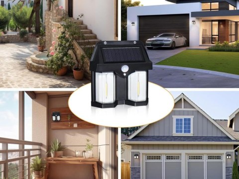 Lampa solarna z czujnikiem zmierzchu ruchu 3 tryby wodoodporna 1200lm Lampa solarna z czujnikiem zmierzchu ruchu 3 tryby wodoodporna 1200lm