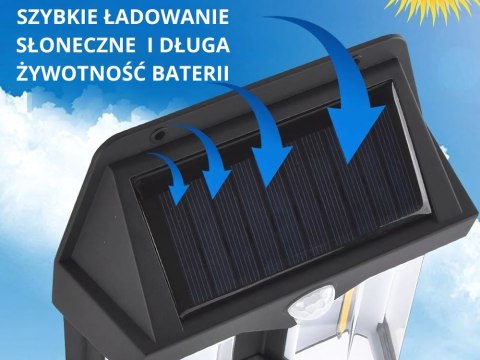 Lampa solarna z czujnikiem zmierzchu ruchu 3 tryby wodoodporna 1200lm Lampa solarna z czujnikiem zmierzchu ruchu 3 tryby wodoodporna 1200lm