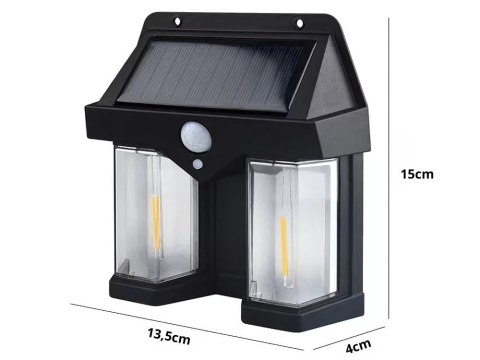 Lampa solarna z czujnikiem zmierzchu ruchu 3 tryby wodoodporna 1200lm Lampa solarna z czujnikiem zmierzchu ruchu 3 tryby wodoodporna 1200lm