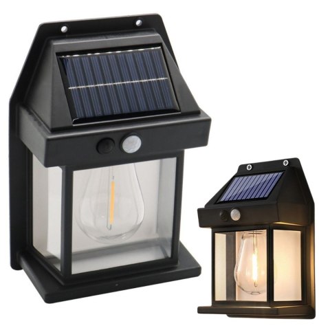 Lampa solarna z czujnikiem zmierzchu ruchu 3 tryby wodoodporna 600lm Lampa solarna z czujnikiem zmierzchu ruchu 3 tryby wodoodporna 600lm